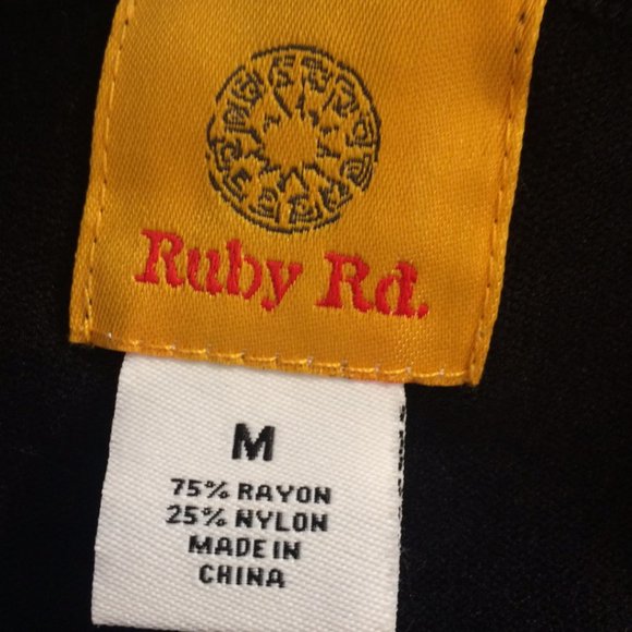 Ruby Rd Womens Med Embellished Tank Ribbed Pearl&Metal - Picture 5 of 5